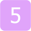 Number 5 on a pink background