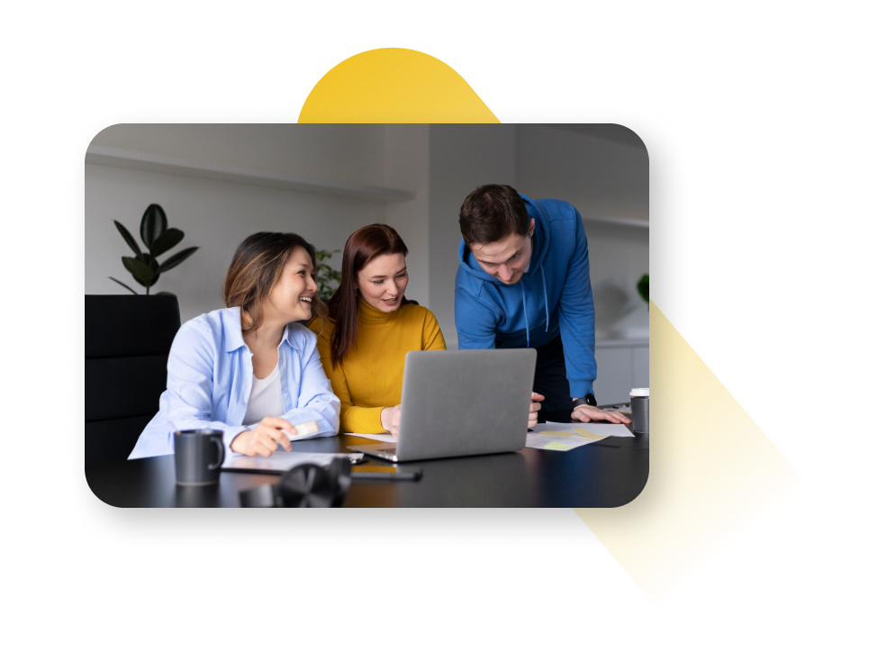 Experienced team at work